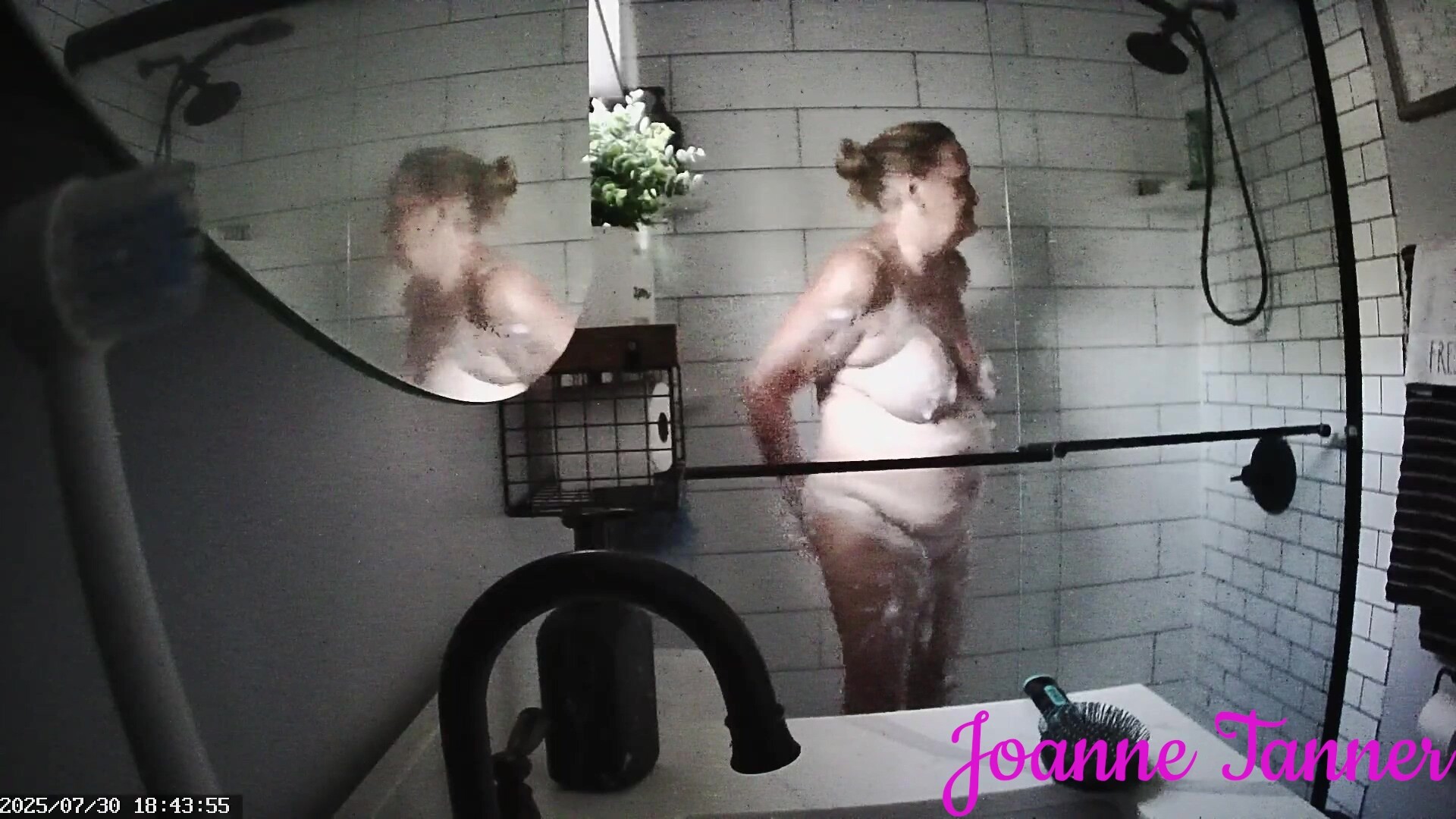 Found Hidden Cam Footage of My Mom Mrs. Joanne Tanner the Real Public Schoolteacher in the Shower on my Dad’s Computer